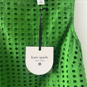 Kate Spade Green Eyelet Dress